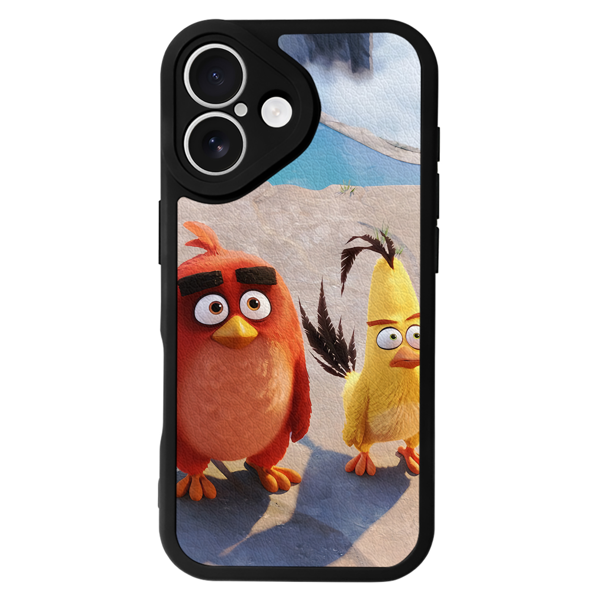 （画像用） Angry Birds アングリーバード 【iPhone 16シリーズ対応】シリコンスマホケース（レザー調） 材質：シリコン